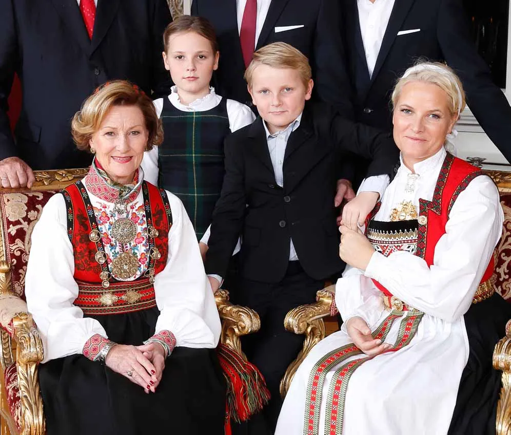 I reali di Norvegia festeggaino il Natale